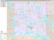 Eden Prairie  Wall Map Premium Style